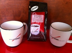 Proven Systems mugs and coffee