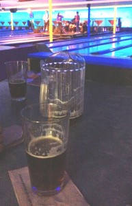 beer at bowling alley